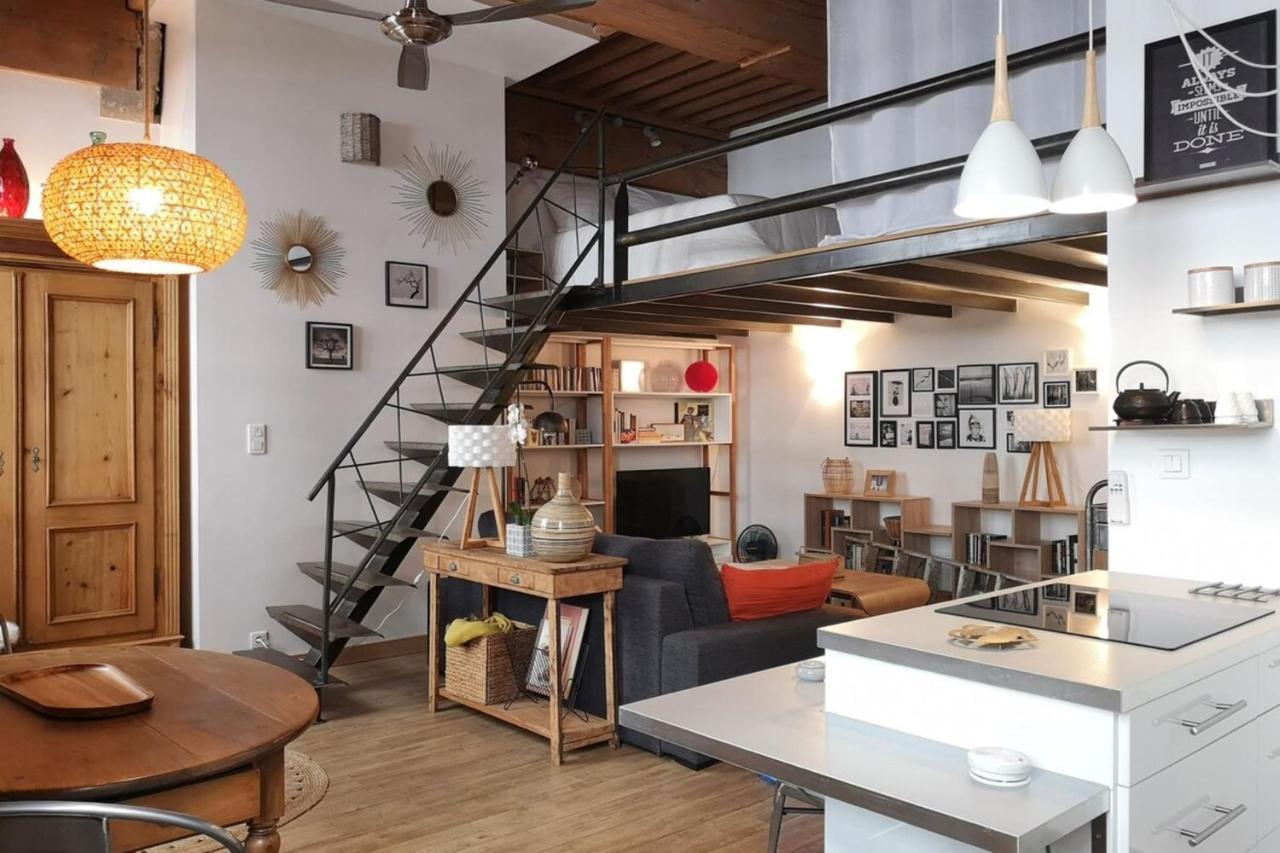 Ferienwohnung Authentic Loft With Mezzanine & Exposed Stones Heart Of Lyon Exterior foto