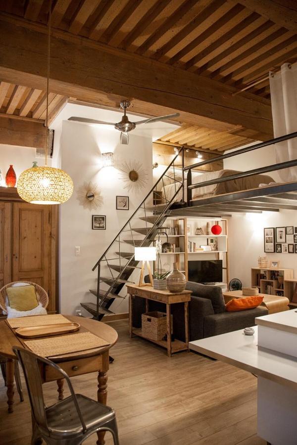 Ferienwohnung Authentic Loft With Mezzanine & Exposed Stones Heart Of Lyon Exterior foto