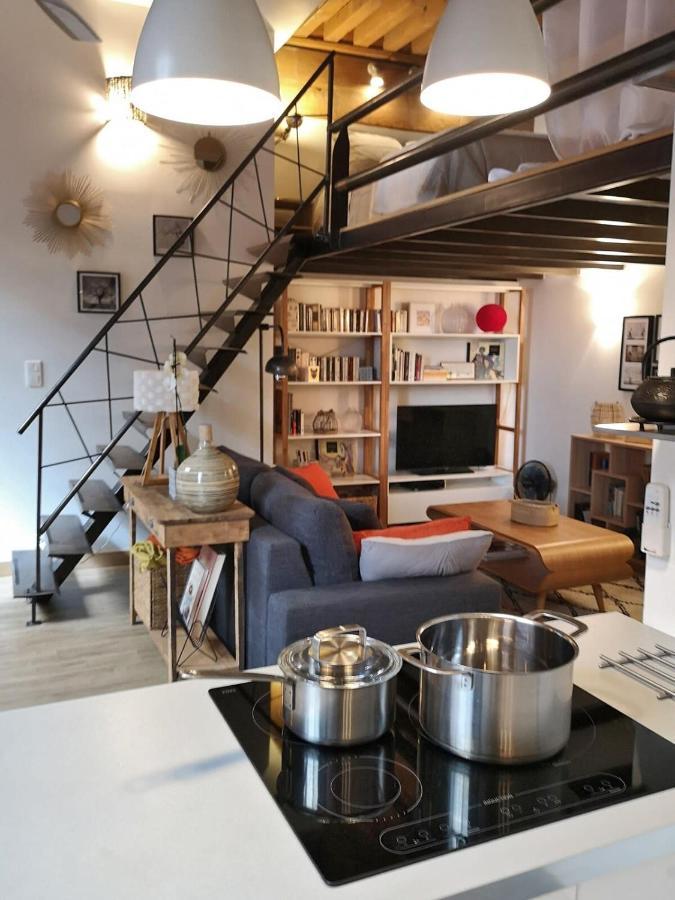 Ferienwohnung Authentic Loft With Mezzanine & Exposed Stones Heart Of Lyon Exterior foto