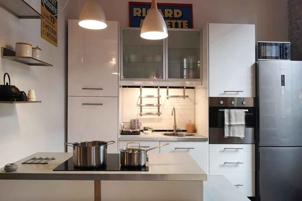 Ferienwohnung Authentic Loft With Mezzanine & Exposed Stones Heart Of Lyon Exterior foto
